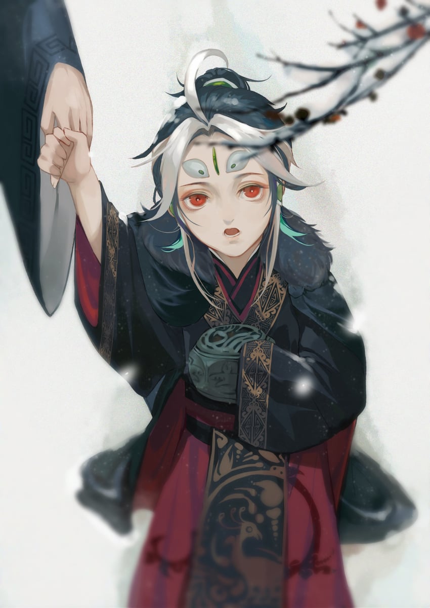shi huang di (fate and 1 more) drawn by burusiji