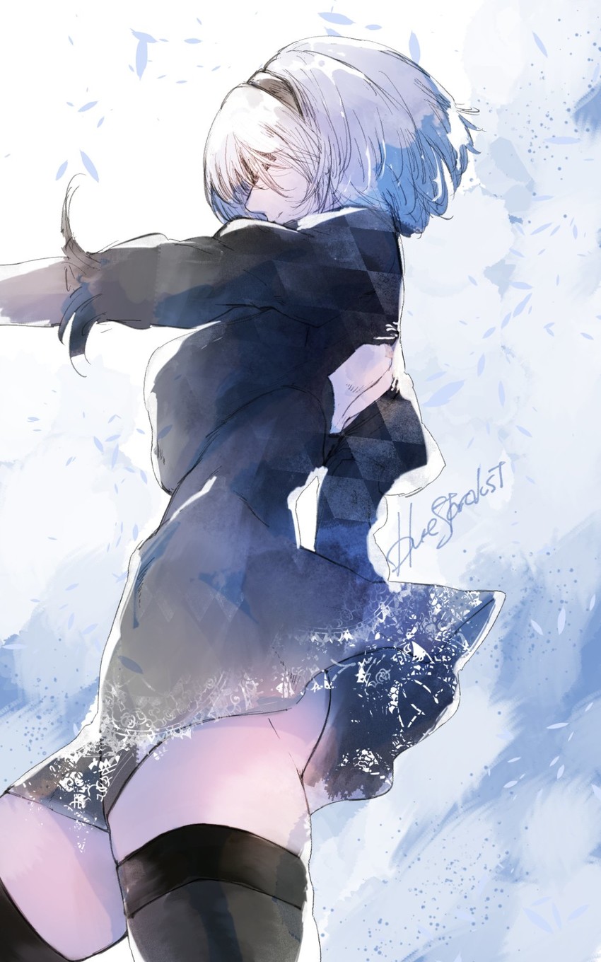 2b (nier and 1 more) drawn by kojima_(blue_stardust)
