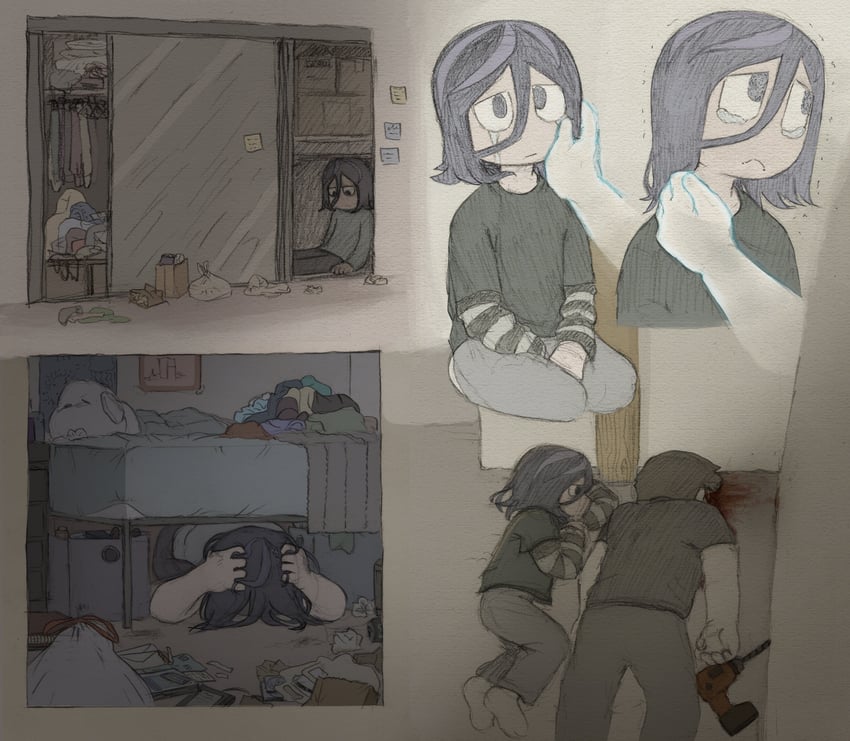 angel martinez and lee smith (clinical trial) drawn by homunculus100
