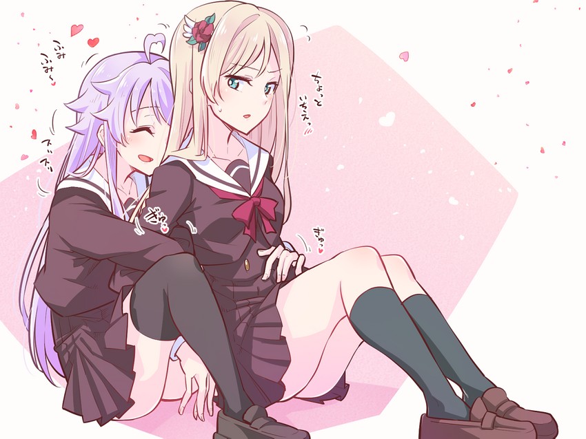 yumeoji fumi and otonashi ichie (shoujo kageki revue starlight and 1 more) drawn by morugen