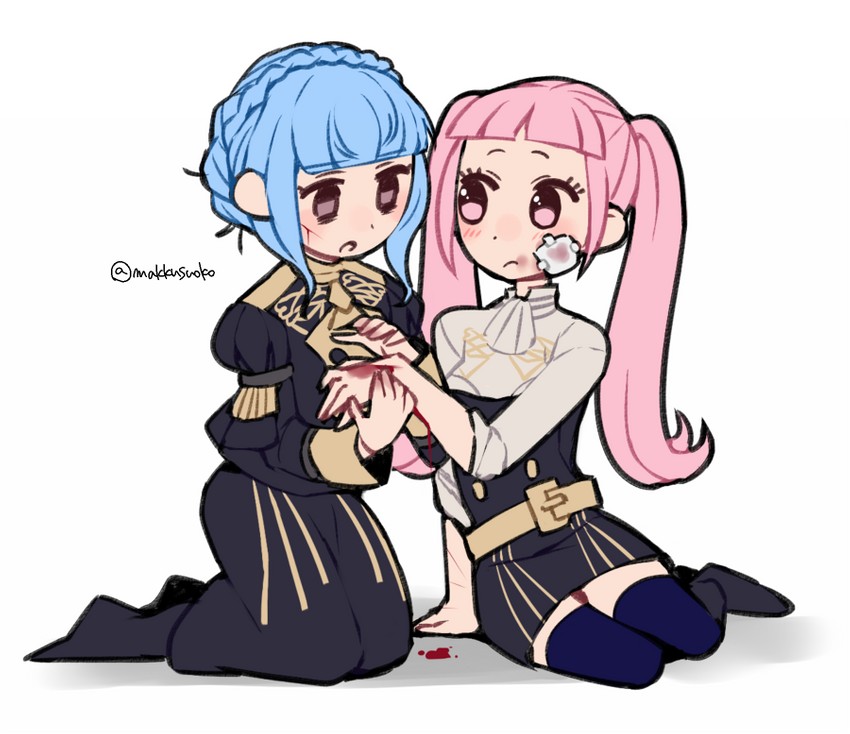 hilda valentine goneril and marianne von edmund (fire emblem and 1 more) drawn by do_m_kaeru