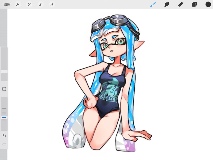 inkling player character and inkling girl (splatoon and 1 more) drawn by gucandiyi52092