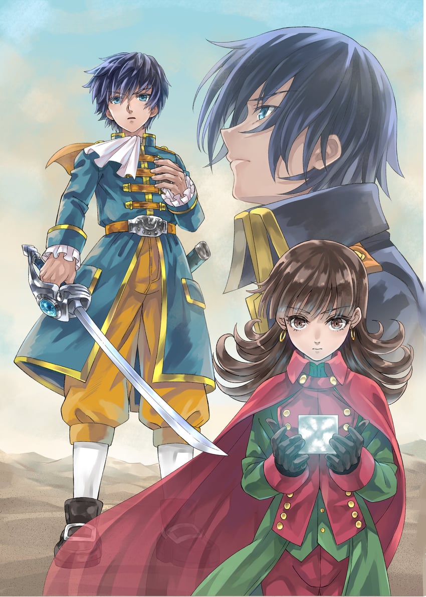 quad and hero's sibling (dragon quest and 1 more) drawn by 888666