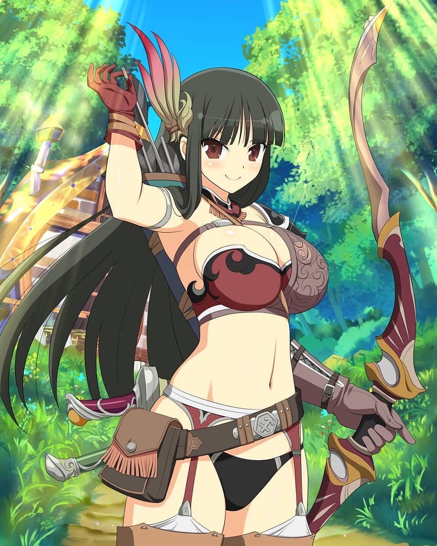 tsubaki (senran kagura and 1 more) drawn by yaegashi_nan