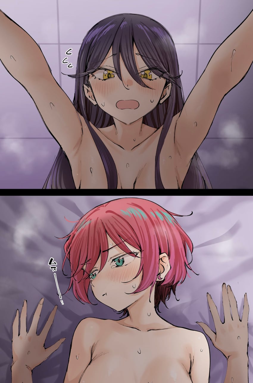 amate yuzuriha and nyaan (gundam and 1 more) drawn by kitaku_(nakamachi_machi)