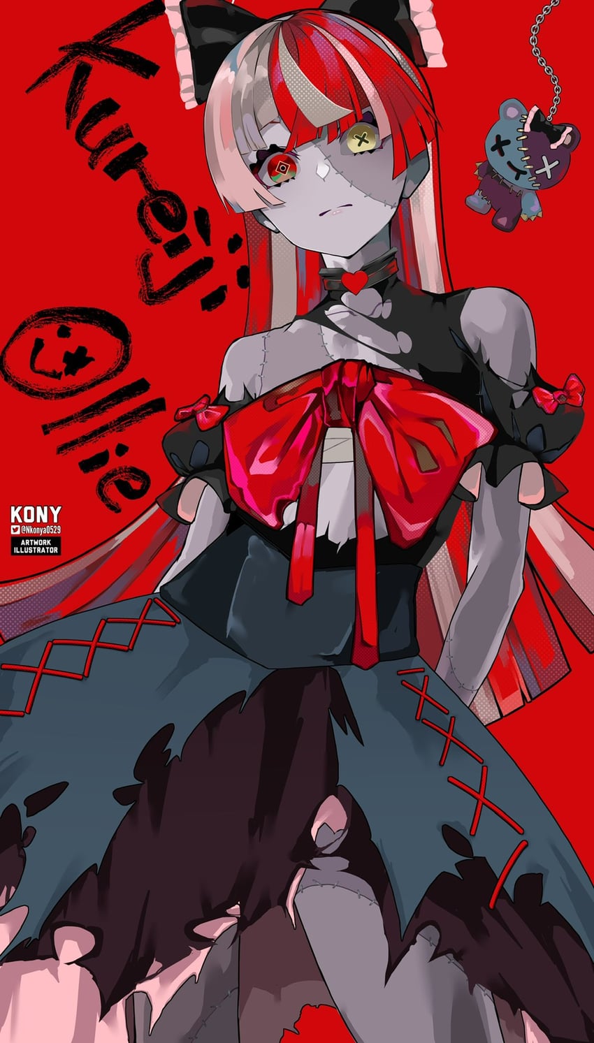 kureiji ollie and udin (hololive and 1 more) drawn by nkonya