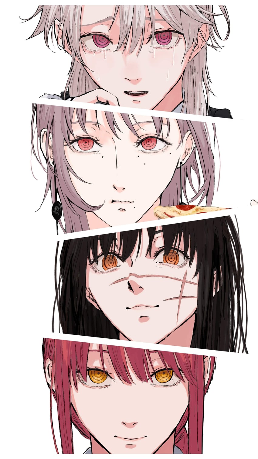 makima, yoru, fami, and famine devil (chainsaw man) drawn by nabe92213