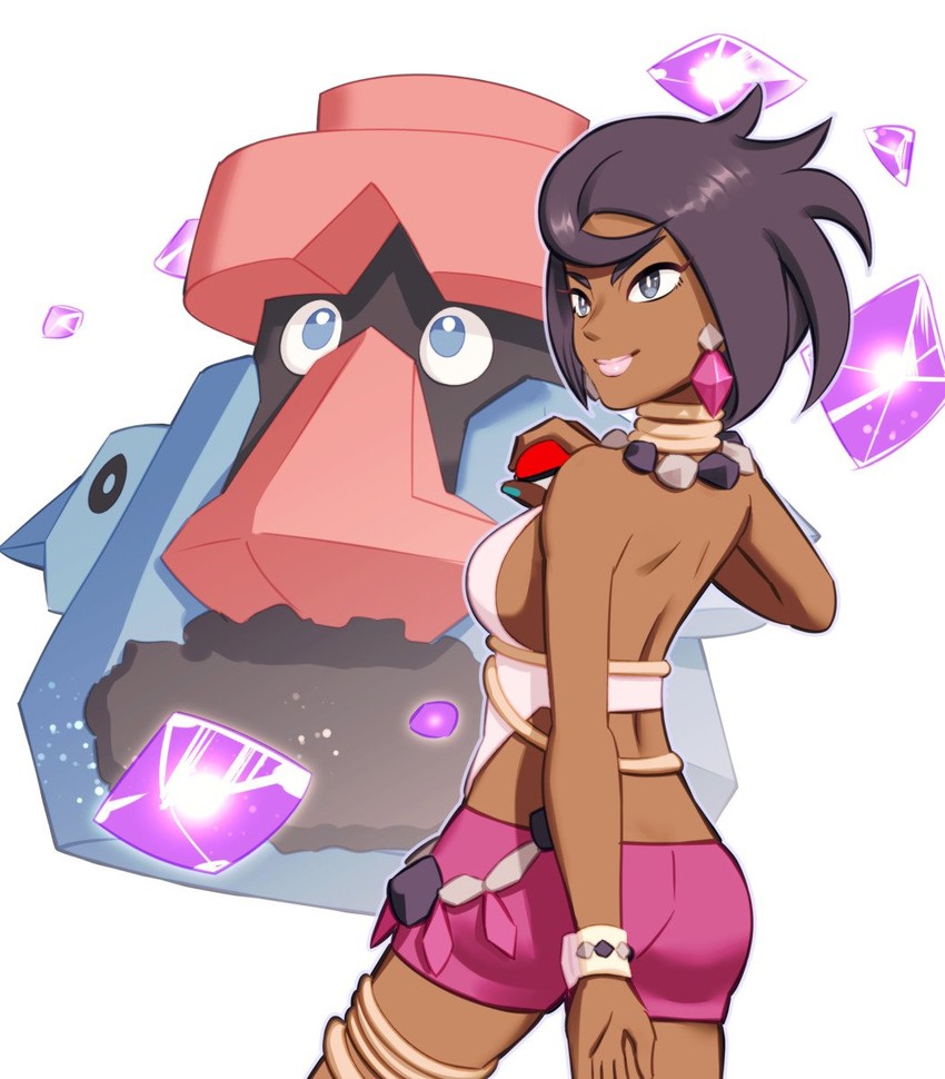 olivia and probopass (pokemon and 1 more) drawn by gonzarez