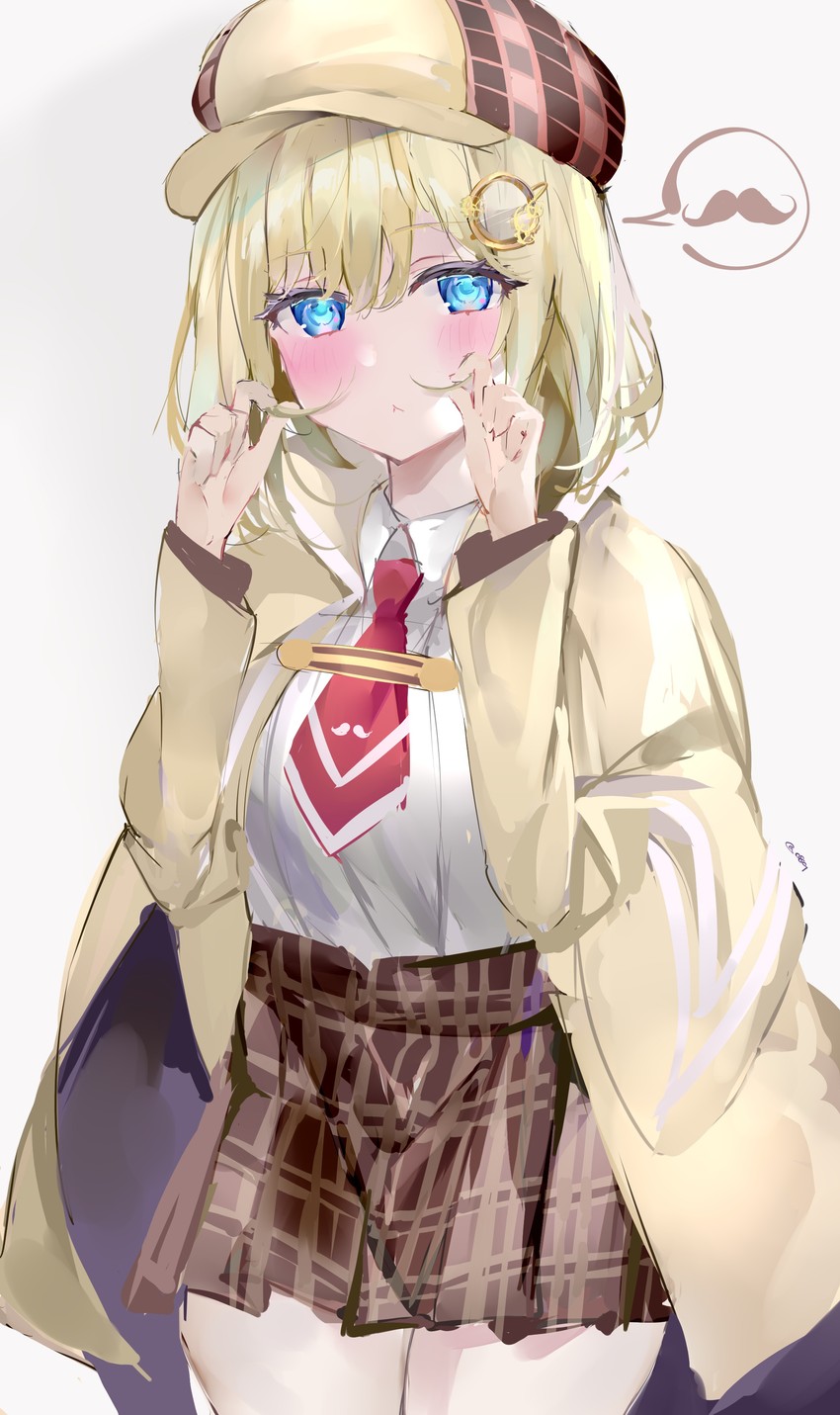 watson amelia (hololive and 1 more) drawn by mile_(off8mile)
