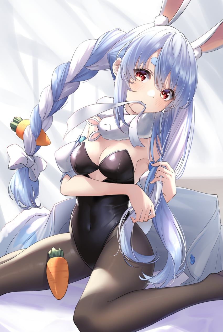 usada pekora and don-chan (hololive) drawn by tsurupy