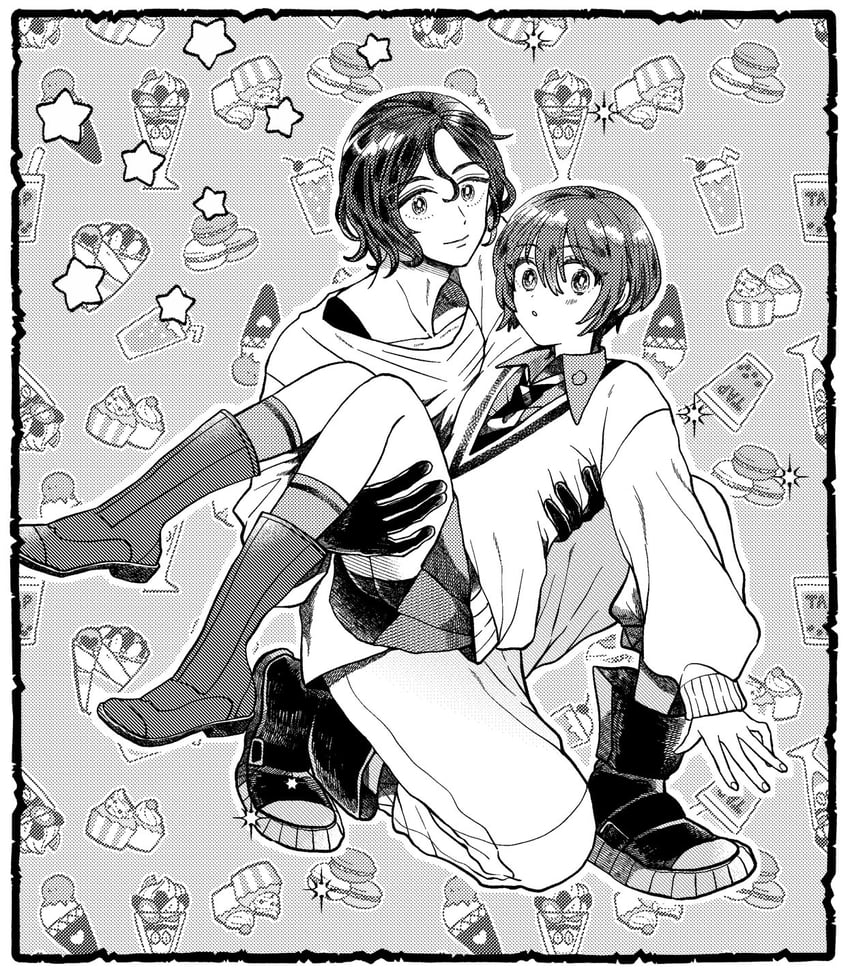 amate yuzuriha and shuji ito (gundam and 1 more) drawn by sangurasu210
