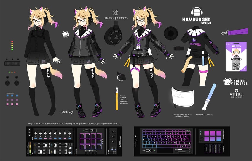 nyamork (indie virtual youtuber) drawn by terupancake