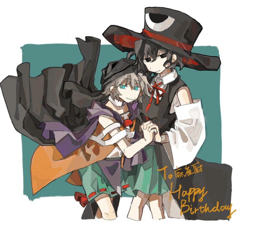 enraku tsubakura, kuzu suzumi, and cine hamal (len'en) drawn by aaayamitsu