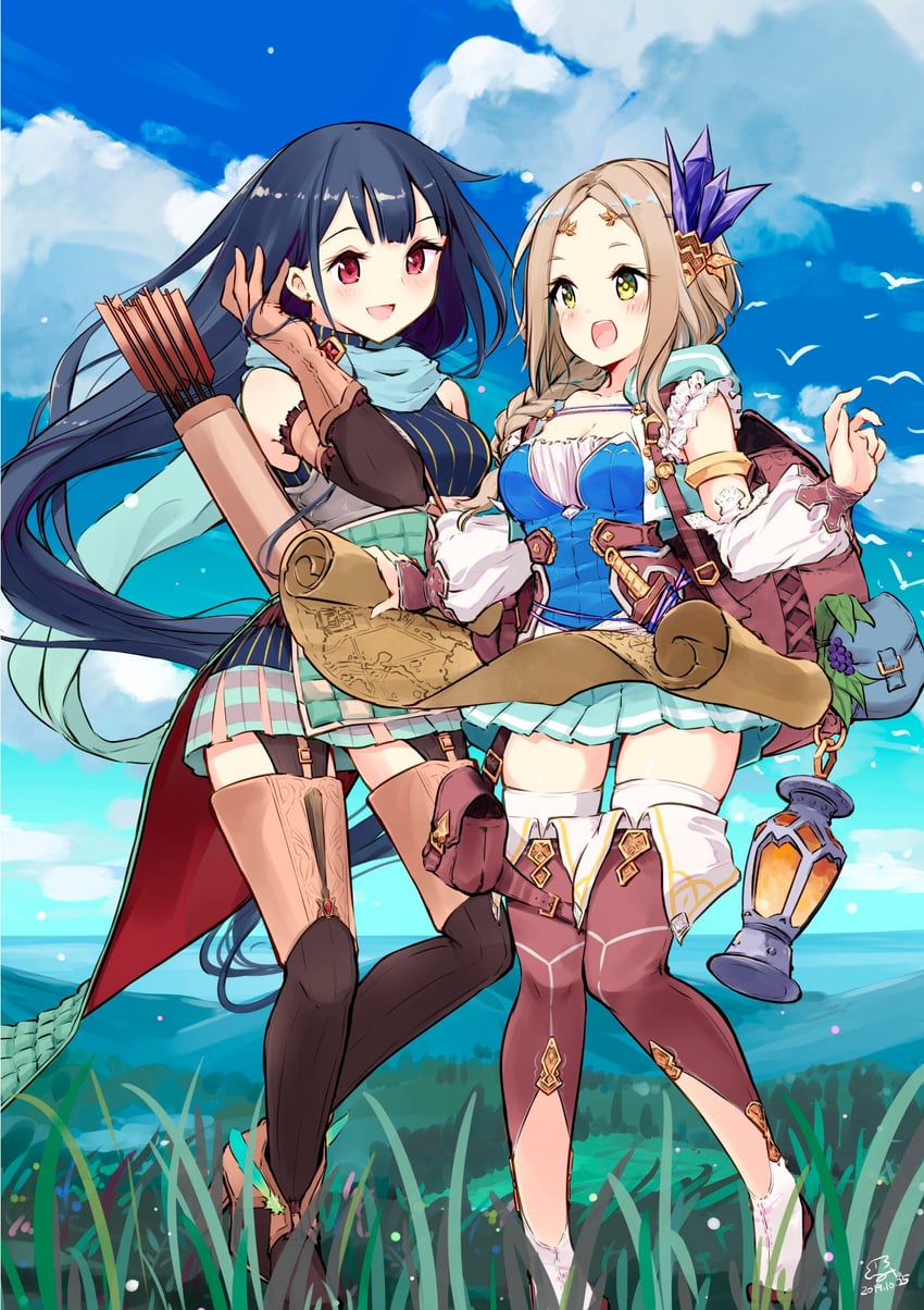 firis mistlud and liane mistlud (atelier and 1 more) drawn by minidraco