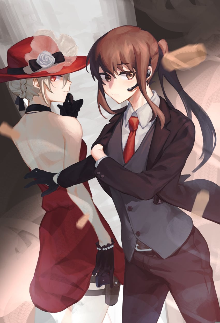 nishikigi chisato and inoue takina (lycoris recoil) drawn by gskrika