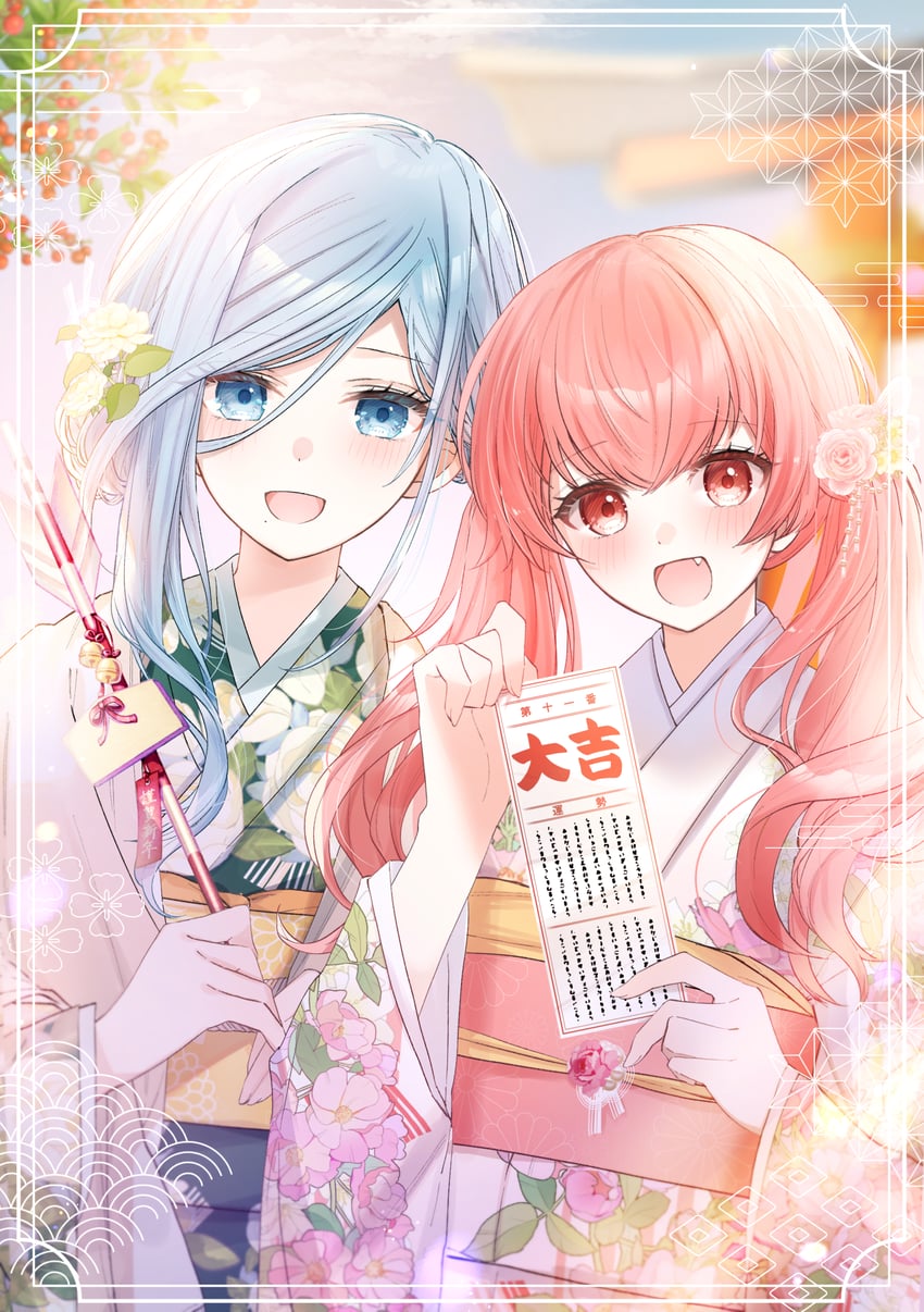 momoi airi and hinomori shizuku (project sekai) drawn by mairu003