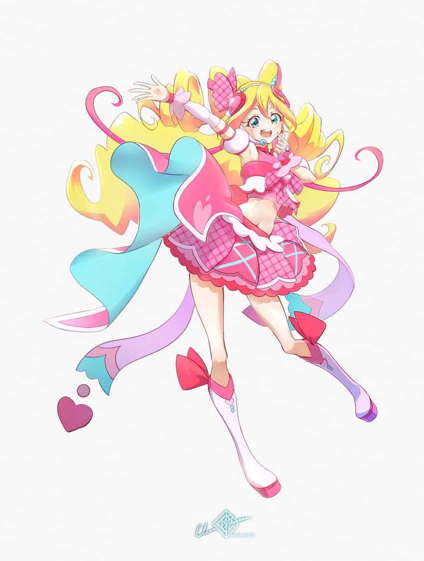 cure idol (precure and 1 more) drawn by clear_glass_(mildmild1311)