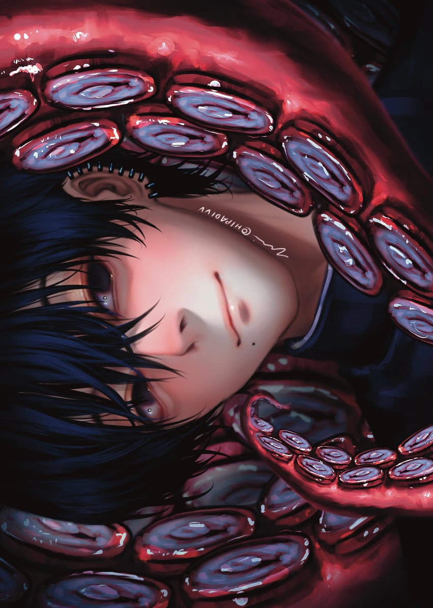 yoshida hirofumi and octopus devil (chainsaw man) drawn by padivv