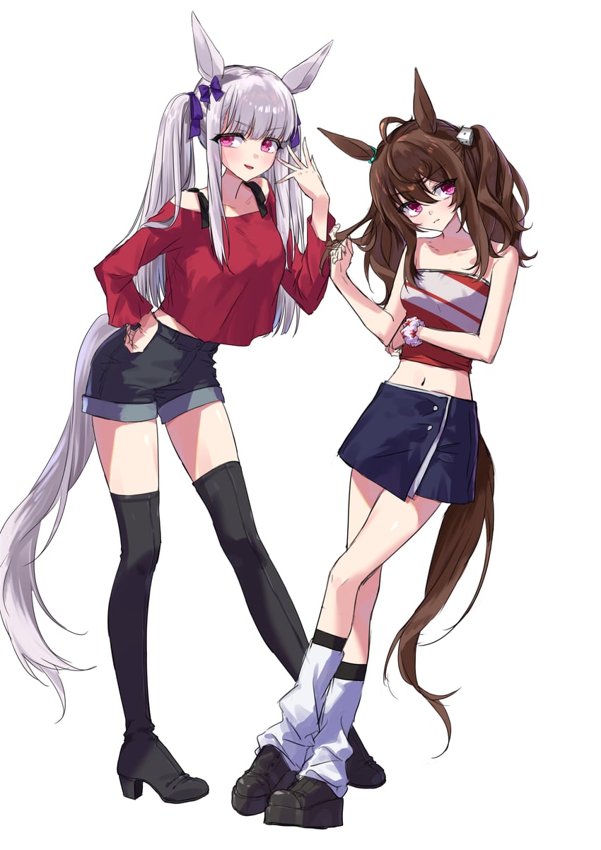gold ship and nakayama festa (umamusume) drawn by gul_(parfaitgul)