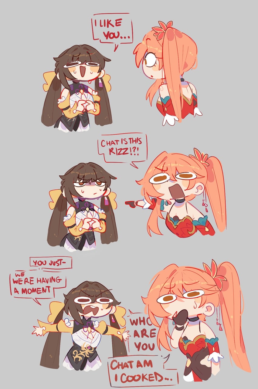 sushang and guinaifen (honkai and 1 more) drawn by unfamousradish
