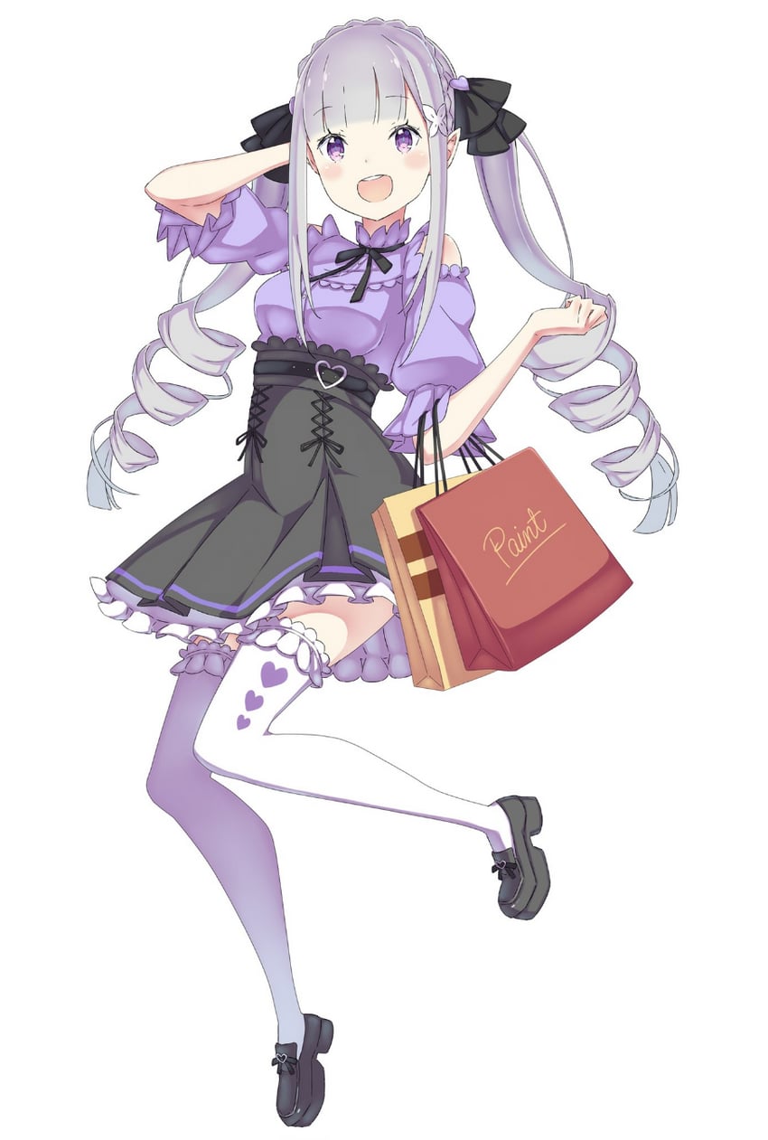 emilia (re:zero kara hajimeru isekai seikatsu) drawn by koushin_ryo
