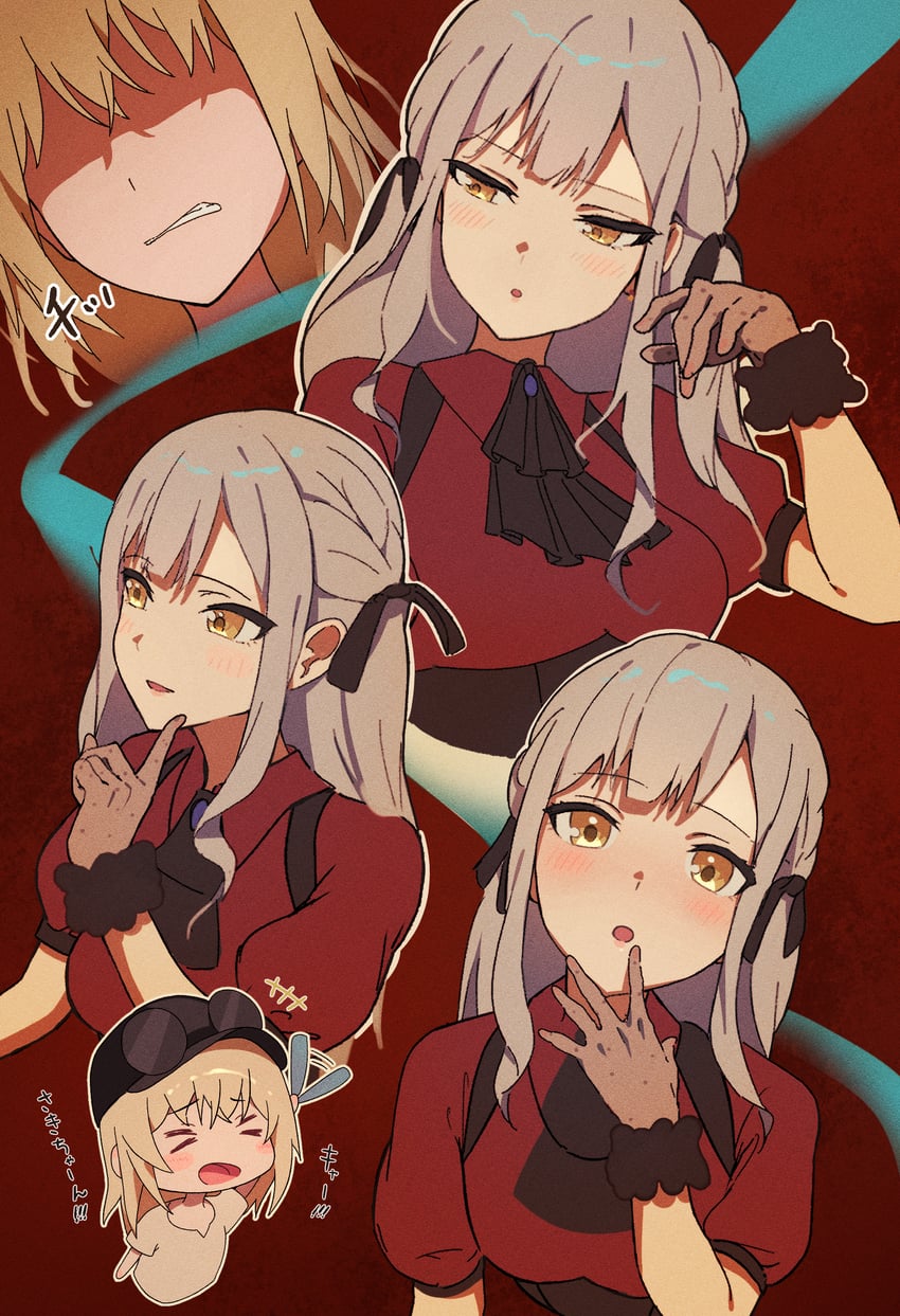 togawa sakiko, misumi uika, and oblivionis (bang dream! and 1 more) drawn by lie_lack1080