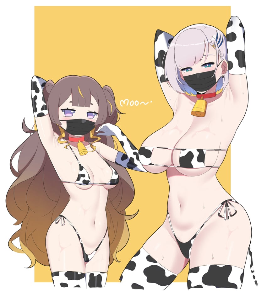 pavolia reine and anya melfissa (hololive and 1 more) drawn by yuuta_(yuuta0361)