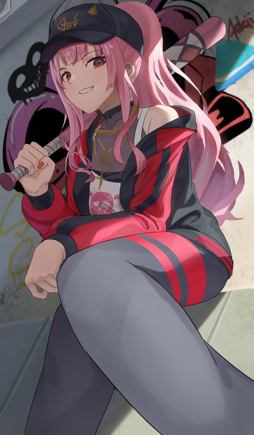 mori calliope (hololive and 1 more) drawn by aokii