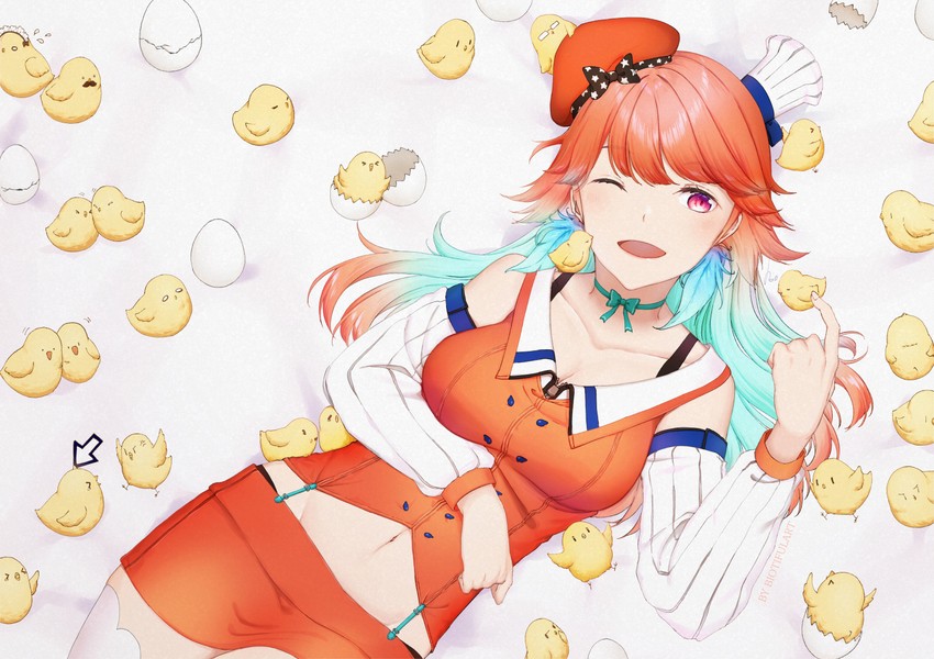 takanashi kiara (hololive and 1 more) drawn by bio_tiful