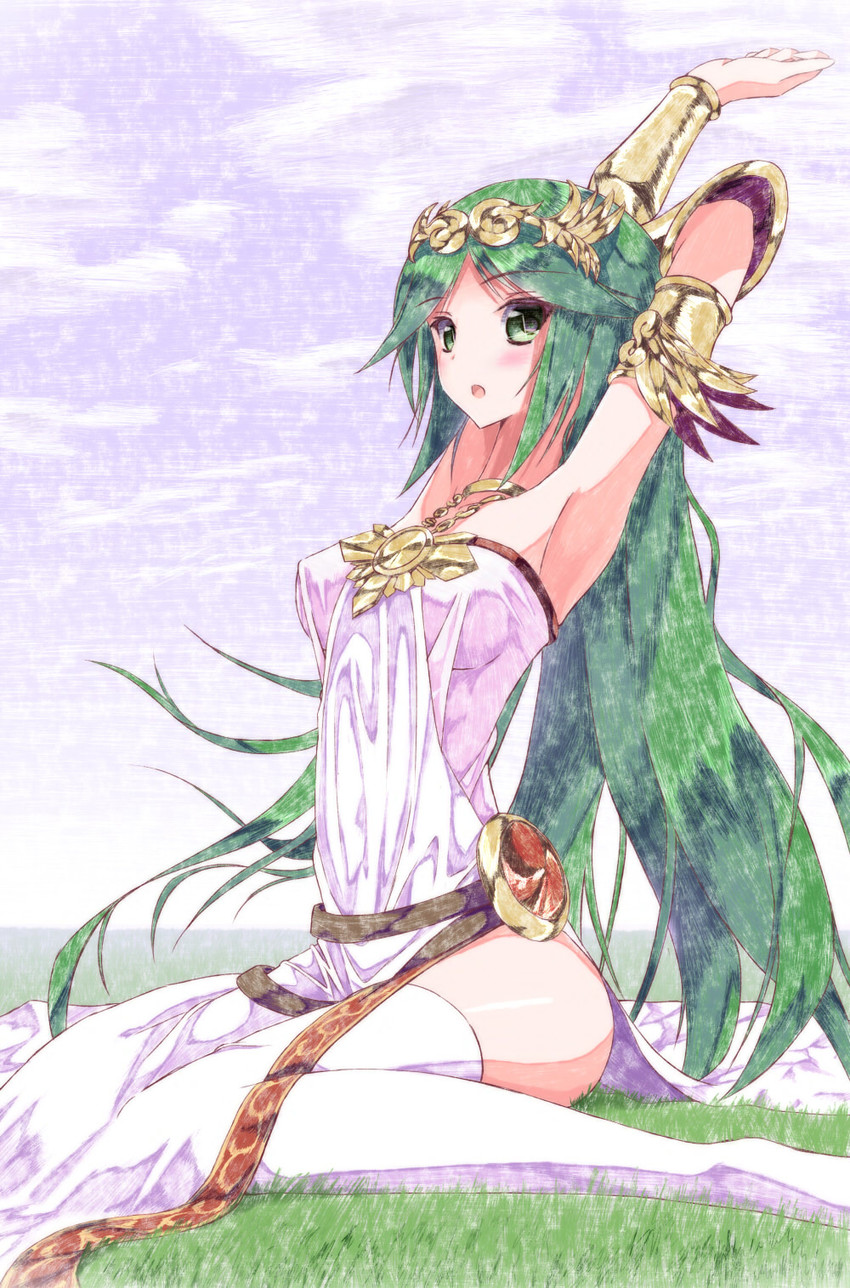 palutena (kid icarus and 1 more) drawn by aramachi
