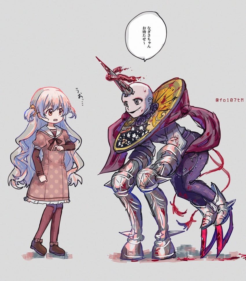 momoe nagisa and yu (mahou shoujo madoka magica and 1 more) drawn by totte