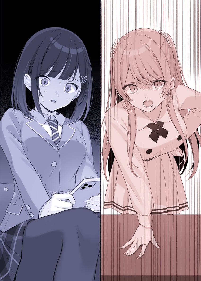 serizawa arika and isemi rukako (billionaire program) drawn by shiromikan