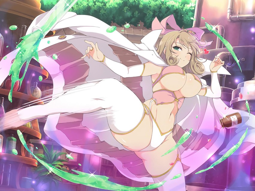 haruka (senran kagura and 1 more) drawn by yaegashi_nan