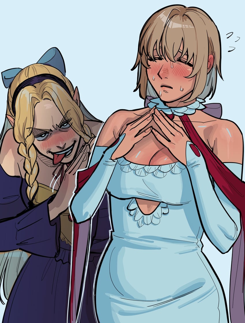 marcille donato and falin touden (dungeon meshi) drawn by drugsandsocks