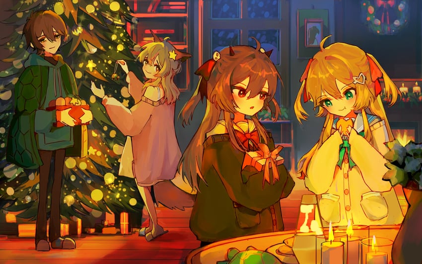 neuro-sama, evil neuro-sama, annytf, and vedal987 (indie virtual youtuber and 1 more) drawn by nostyx_x