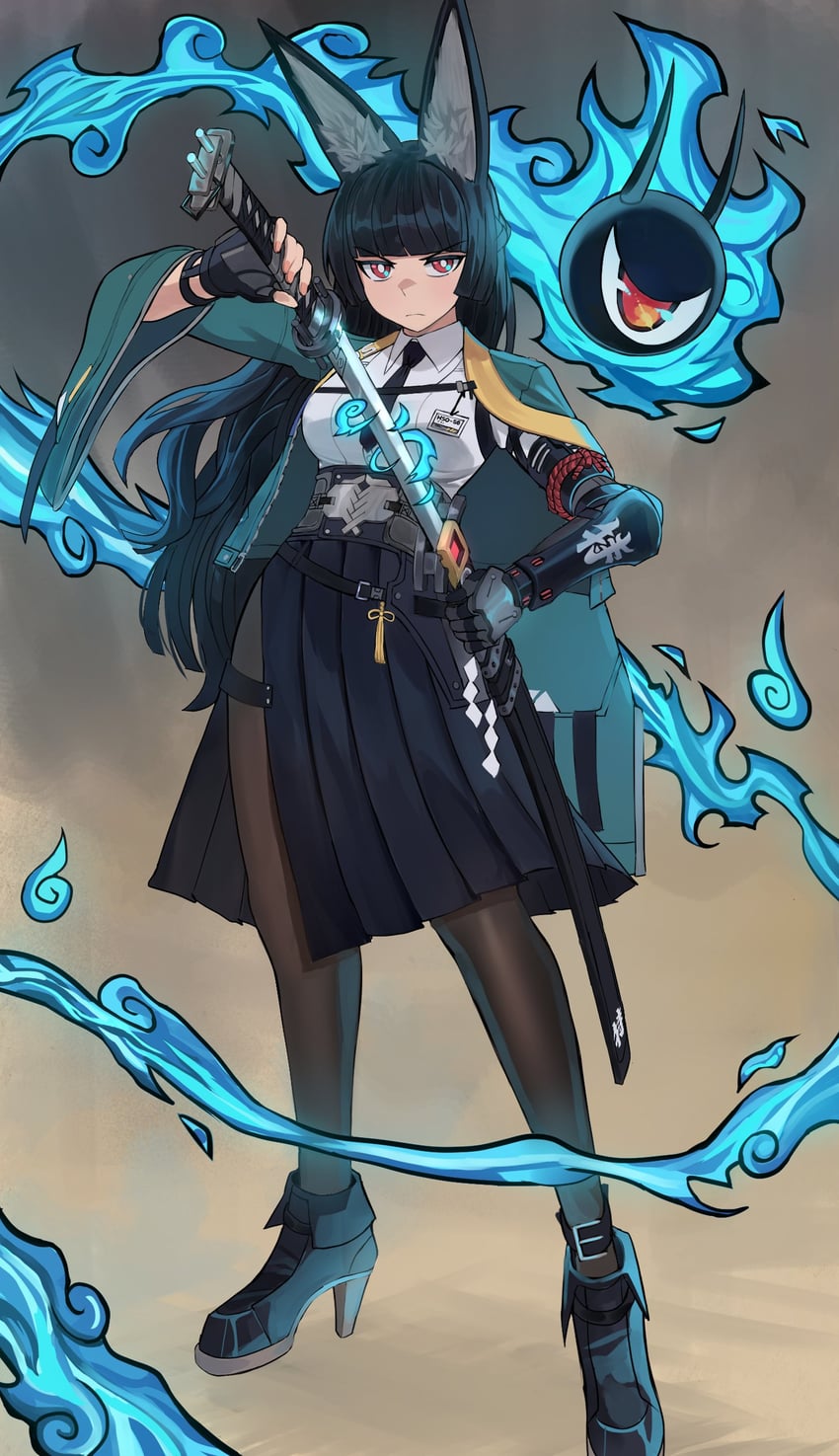 hoshimi miyabi and tailless (zenless zone zero) drawn by jourd4n