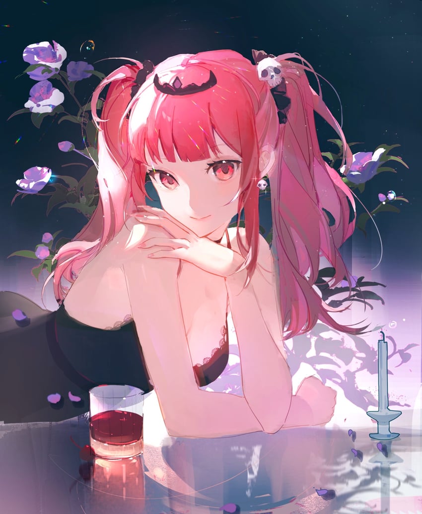 mori calliope (hololive and 1 more) drawn by requiem_(requiem_art)