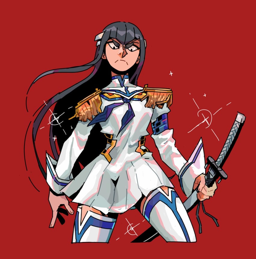 kiryuuin satsuki and junketsu (kill la kill) drawn by caranvolo