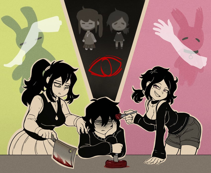 ashley graves, andrew graves, and renee graves (the coffin of andy and leyley) drawn by nickben12