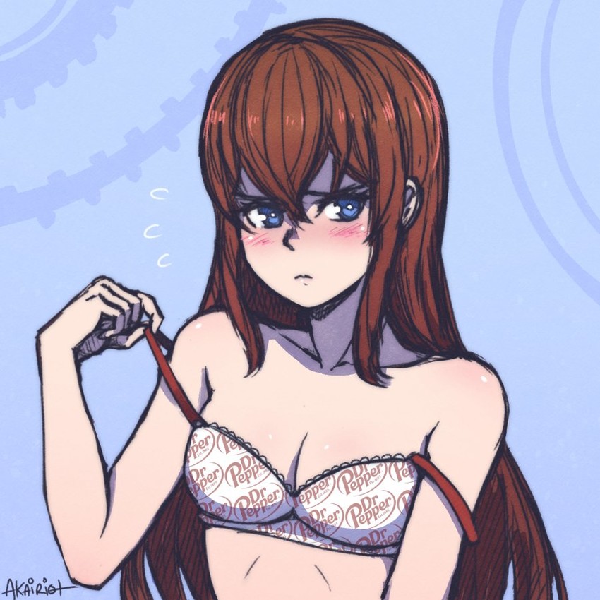 makise kurisu (science adventure and 1 more) drawn by akairiot