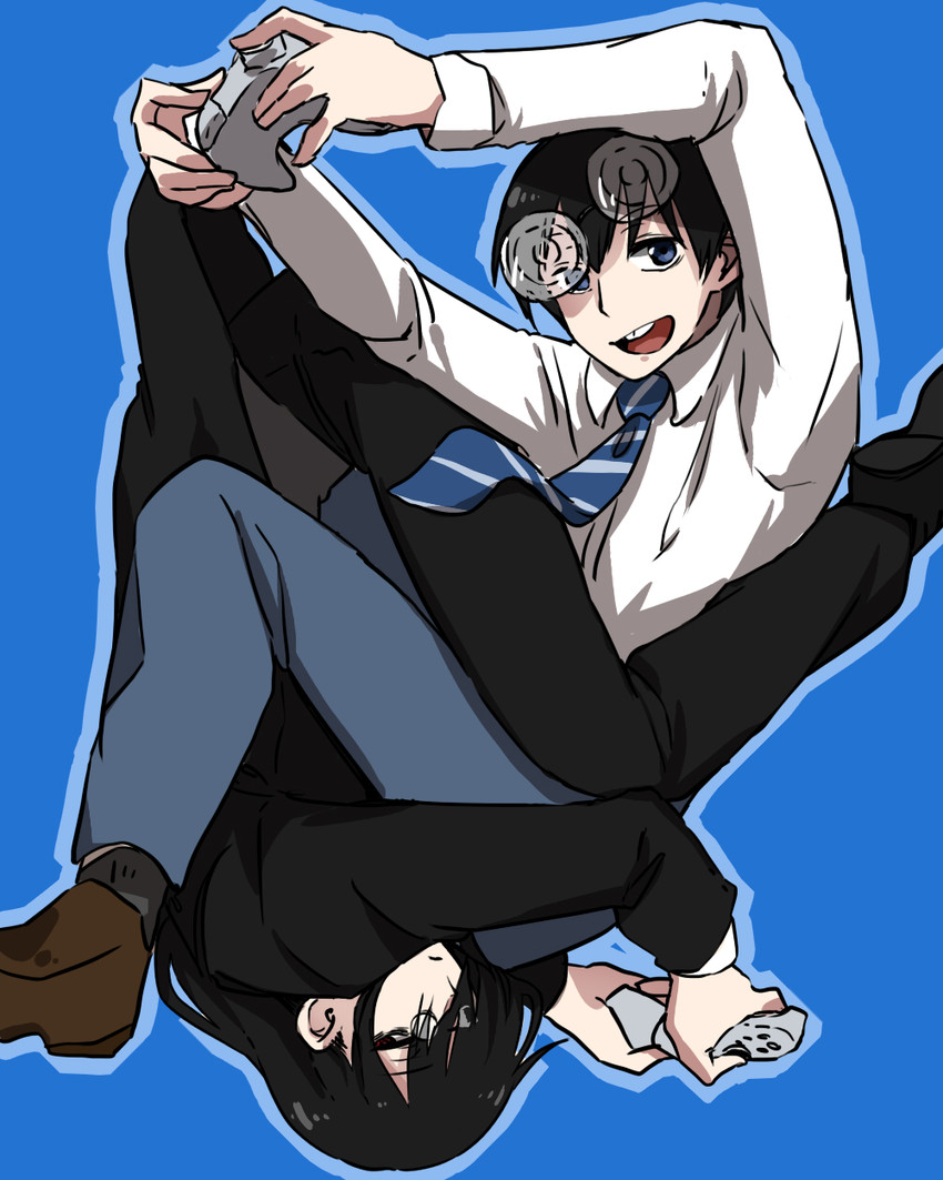 takiya makoto and fafnir (kobayashi-san chi no maidragon) drawn by shiroabe