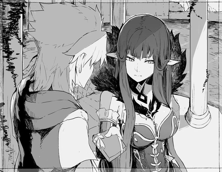 semiramis and amakusa shirou (fate and 1 more) drawn by syatey