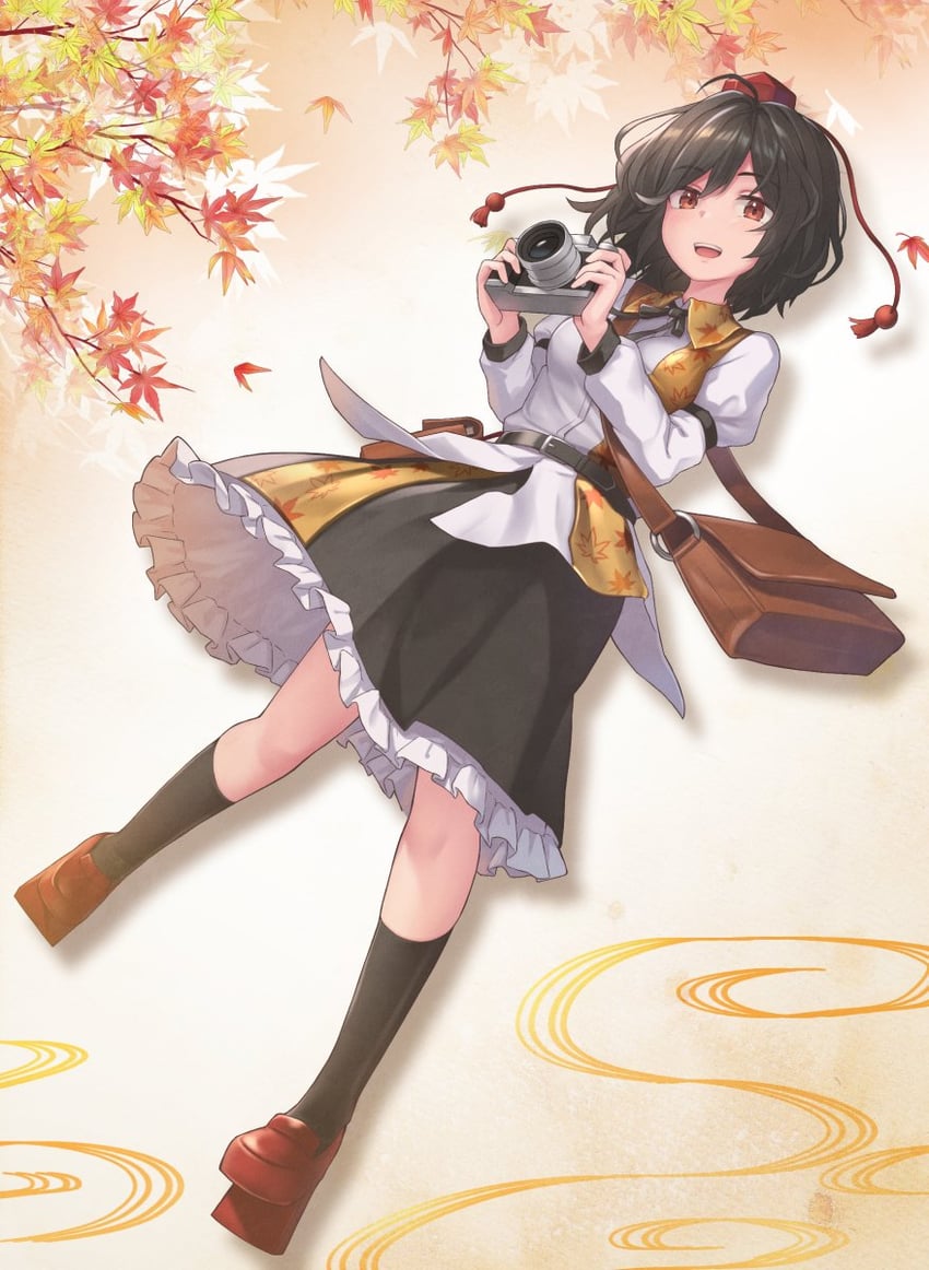 shameimaru aya (touhou) drawn by shiratsuki_shiori