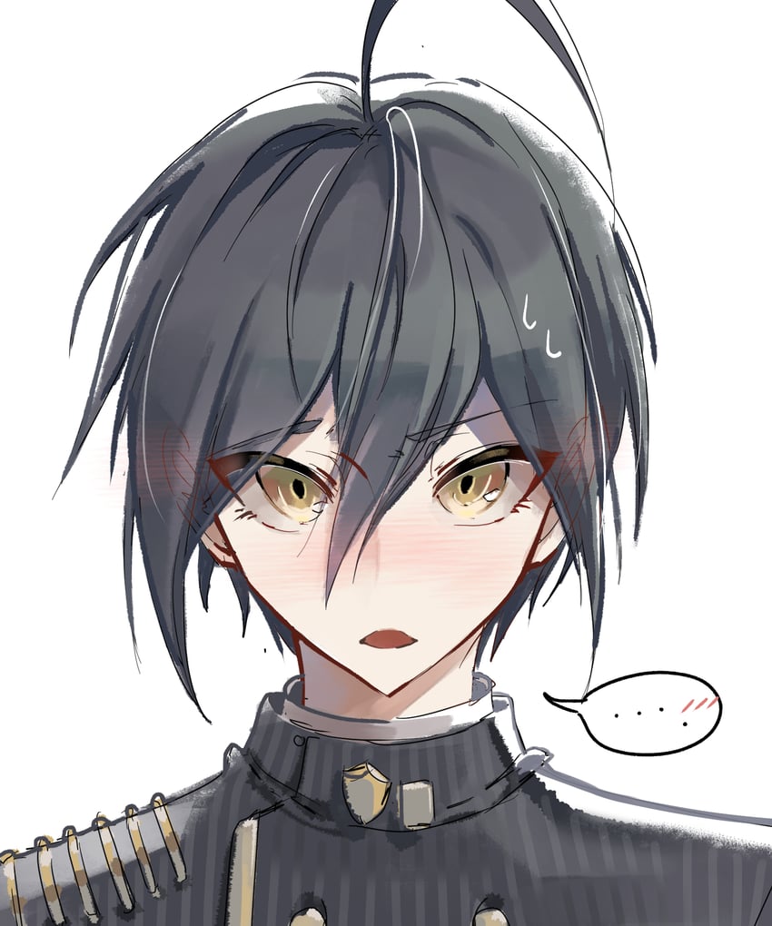 saihara shuichi (danganronpa and 1 more) drawn by yomu_(dangan_yomu)