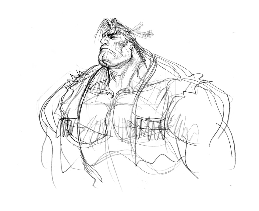 thunder hawk (street fighter and 1 more) drawn by nishimura_kinu