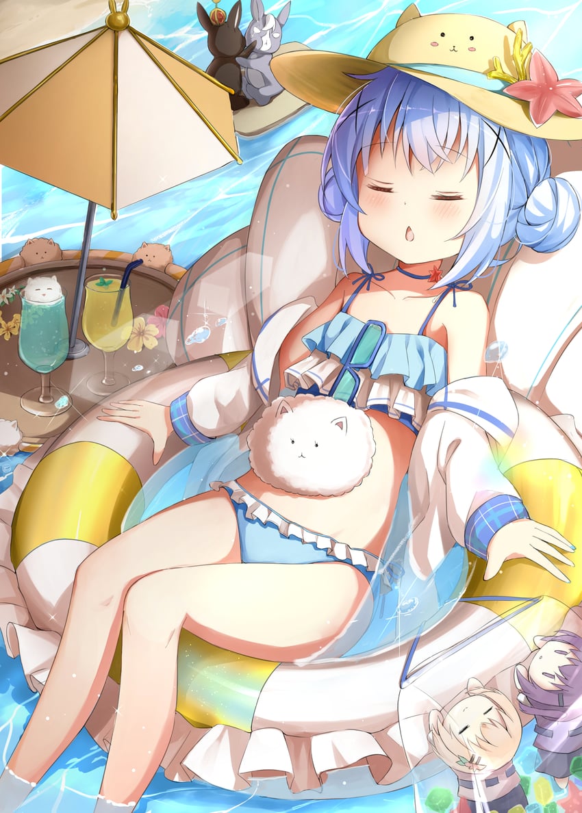 kafuu chino, hoto cocoa, tippy, tedeza rize, anko, and 1 more (gochuumon wa usagi desu ka?) drawn by stick_jitb