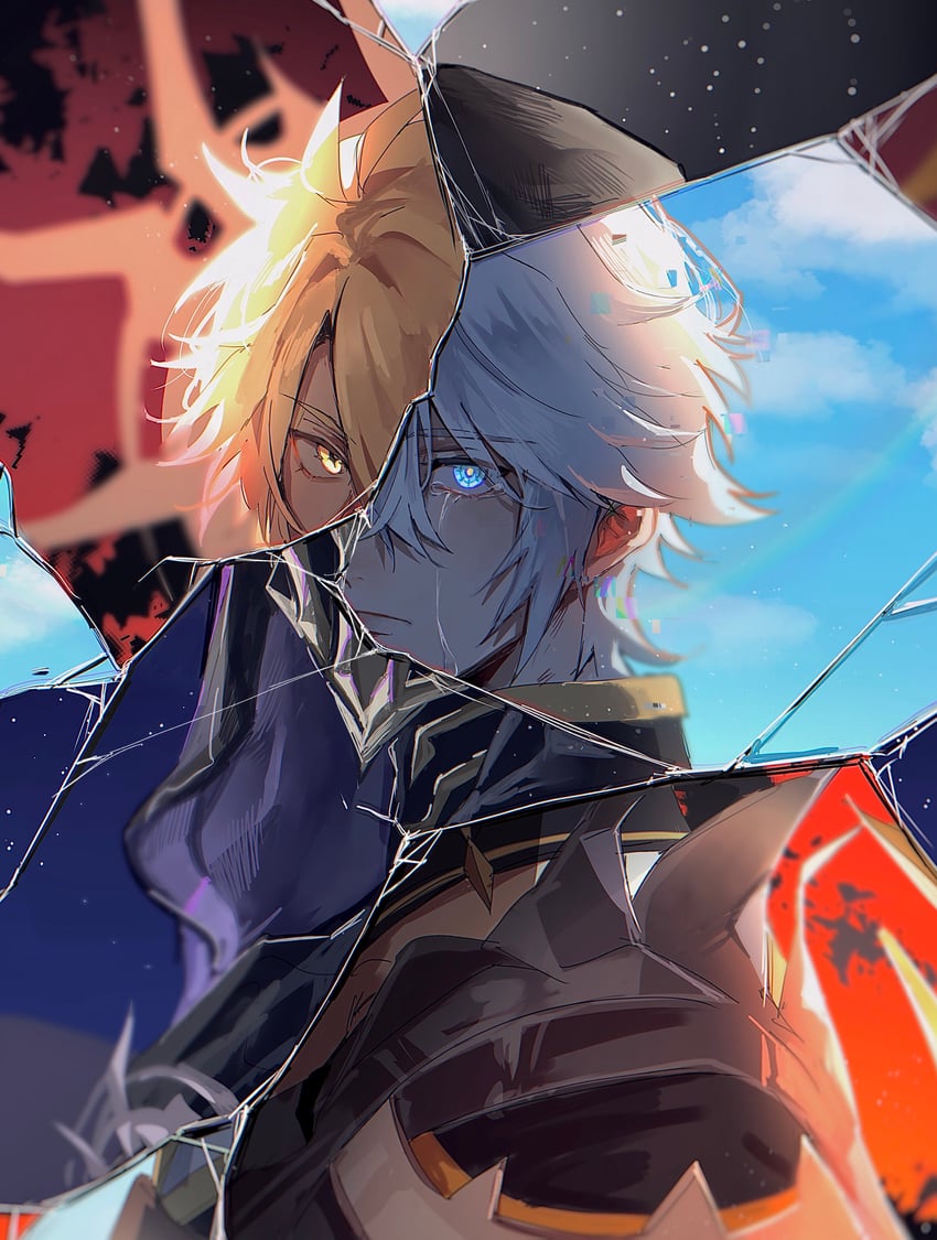 phainon and flame reaver of the deepest dark (honkai and 1 more) drawn by ggtnnk