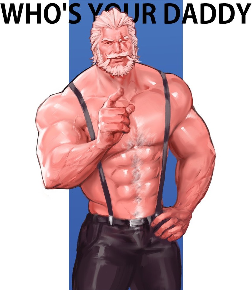 reinhardt (overwatch and 1 more) drawn by dopey_(dopq)