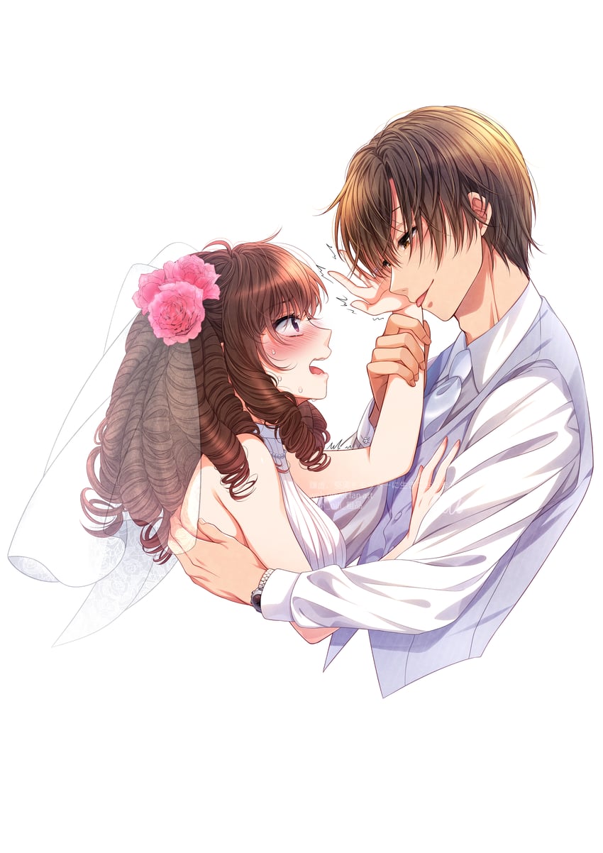 kisshouin reika and enjou shuusuke (kenkyo kenjitsu wo motto ni ikite orimasu) drawn by user_tztg8524