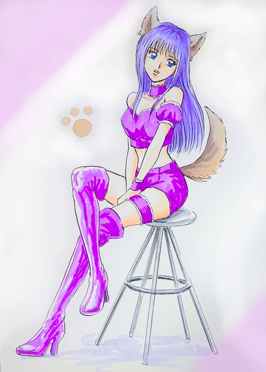 fujiwara zakuro and mew zakuro (tokyo mew mew and 1 more) drawn by reimeipr6